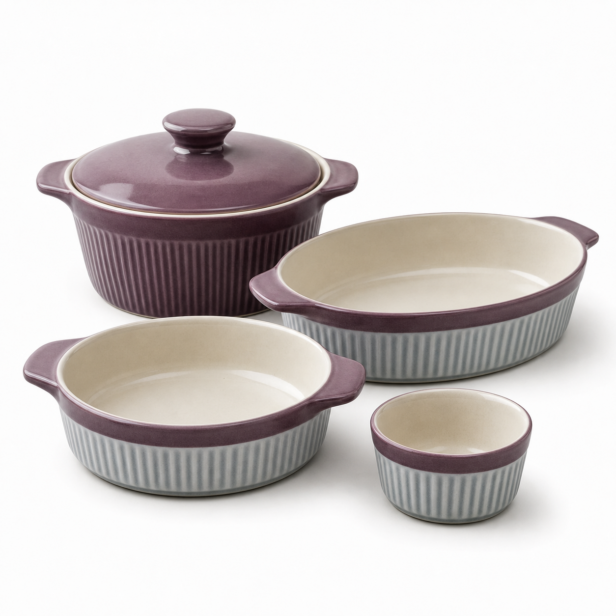 Oven-to-Table Baker Set · Lidded Gratin Dish · Concept Ref. CS-0614-012 — catalog product view