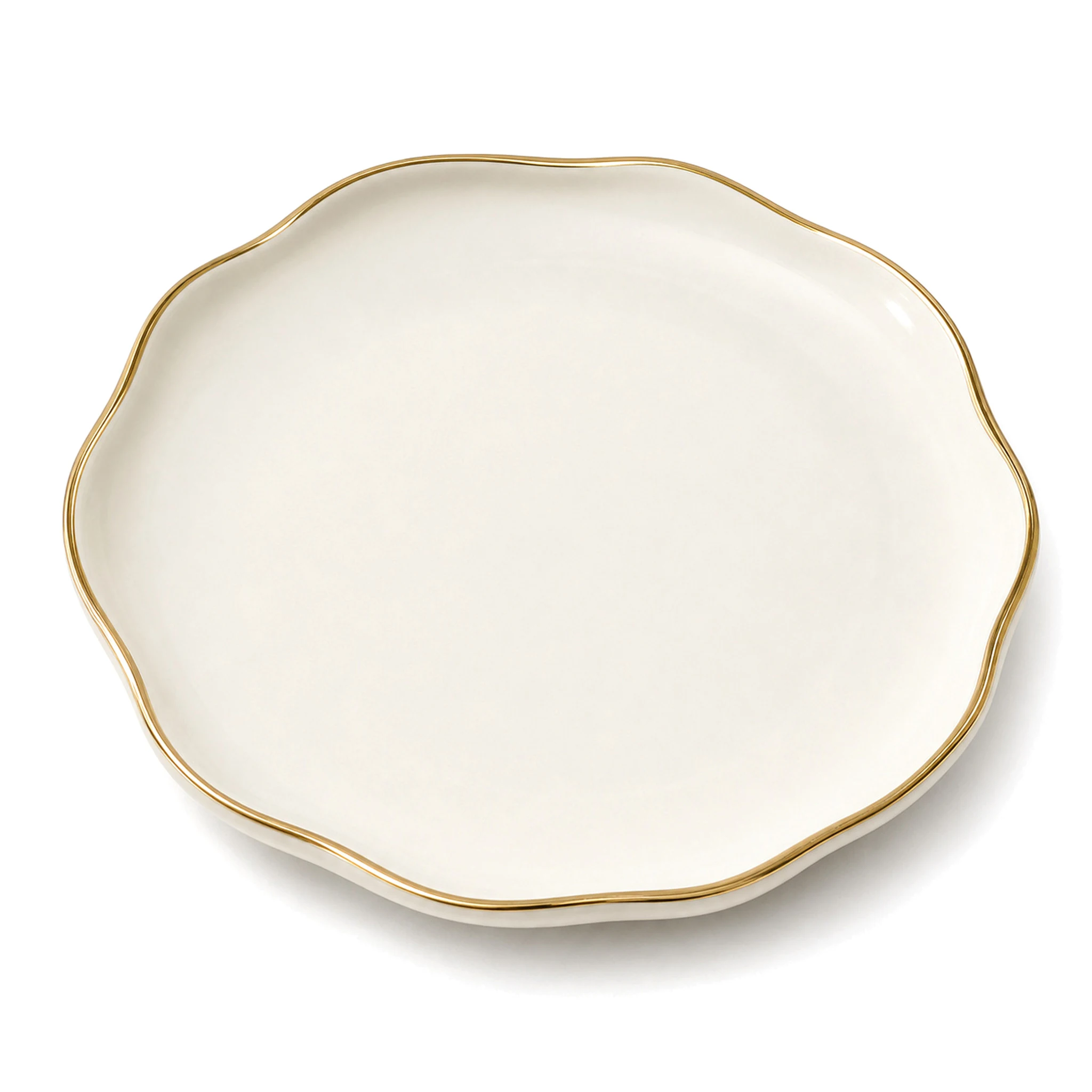 7.5″ Round Plate — White & Orange · LUM-TW-001520-SAU-01 — catalog product view