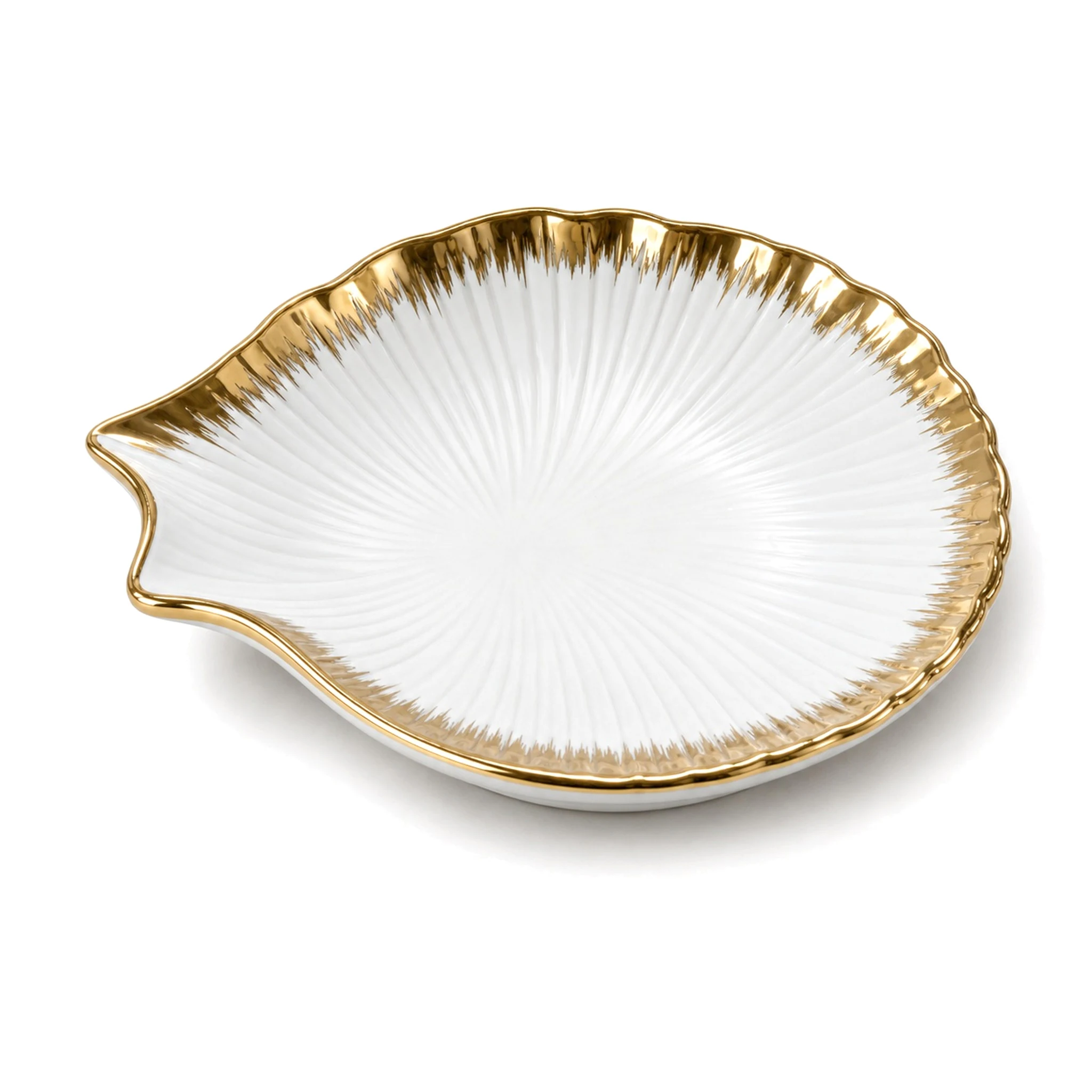 5″ Plate — White & Gold · LUM-TW-003042-SAU-01 — catalog product view