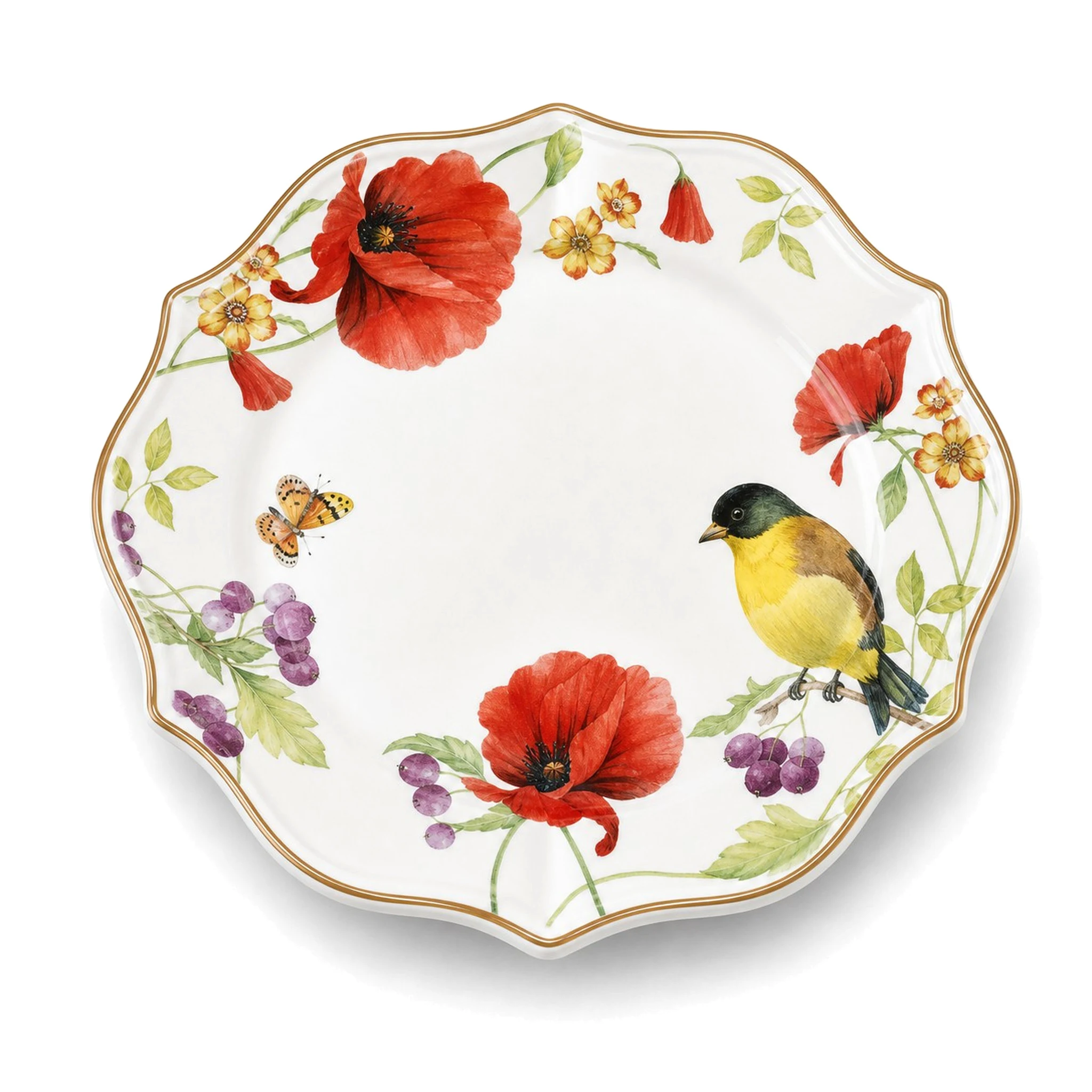 8″ Plate — White & Multicolor · LUM-TW-001638-SAU-01 — catalog product view