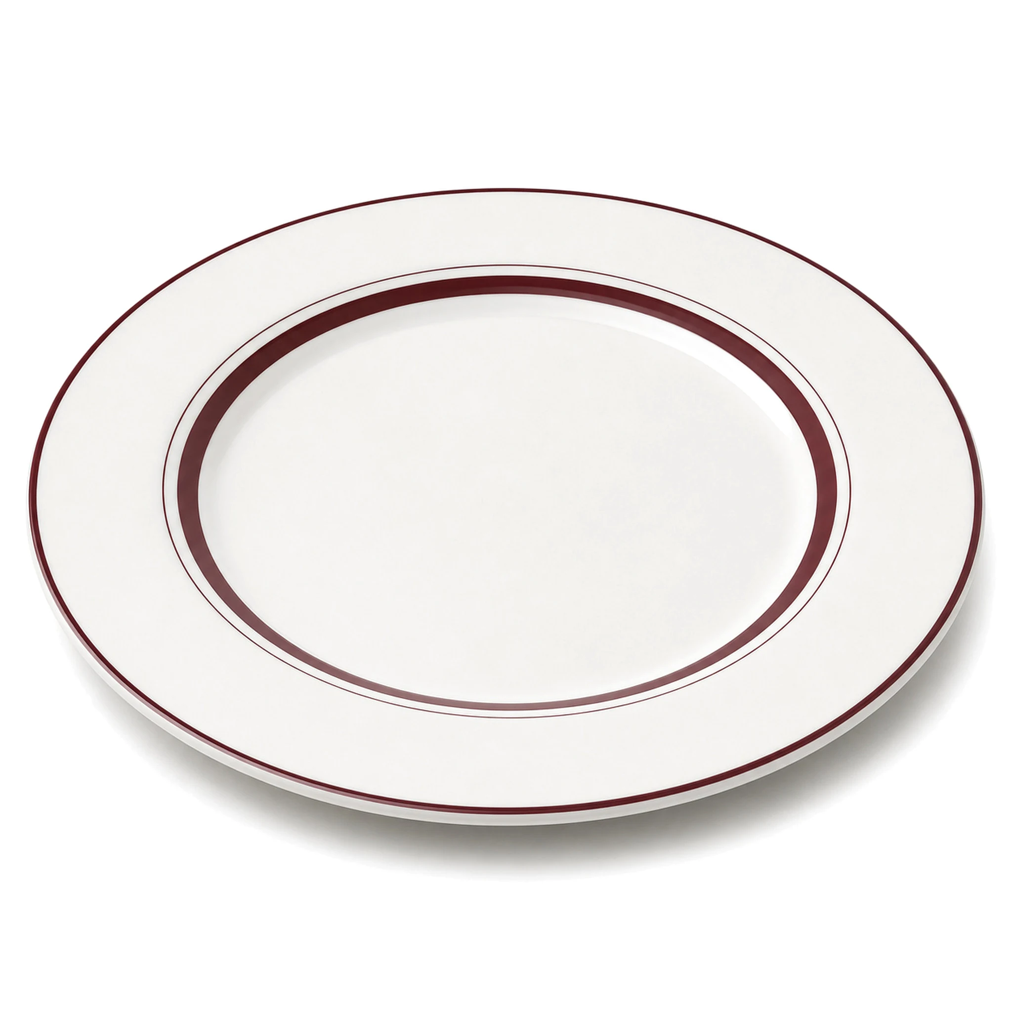 8″ Flat Plate — White & Red · LUM-TW-002602-SAU-01 — catalog product view