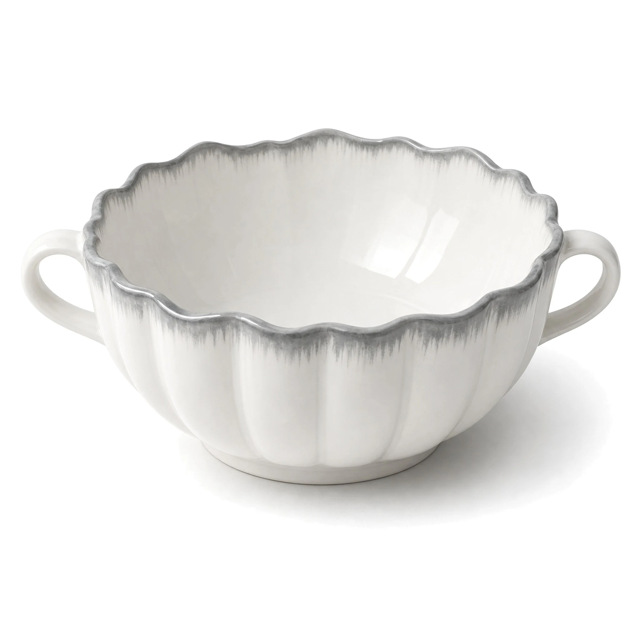 Bowl — White & Gray · Salad Bowl · LUM-TW-003604-BWL-01 — catalog product view
