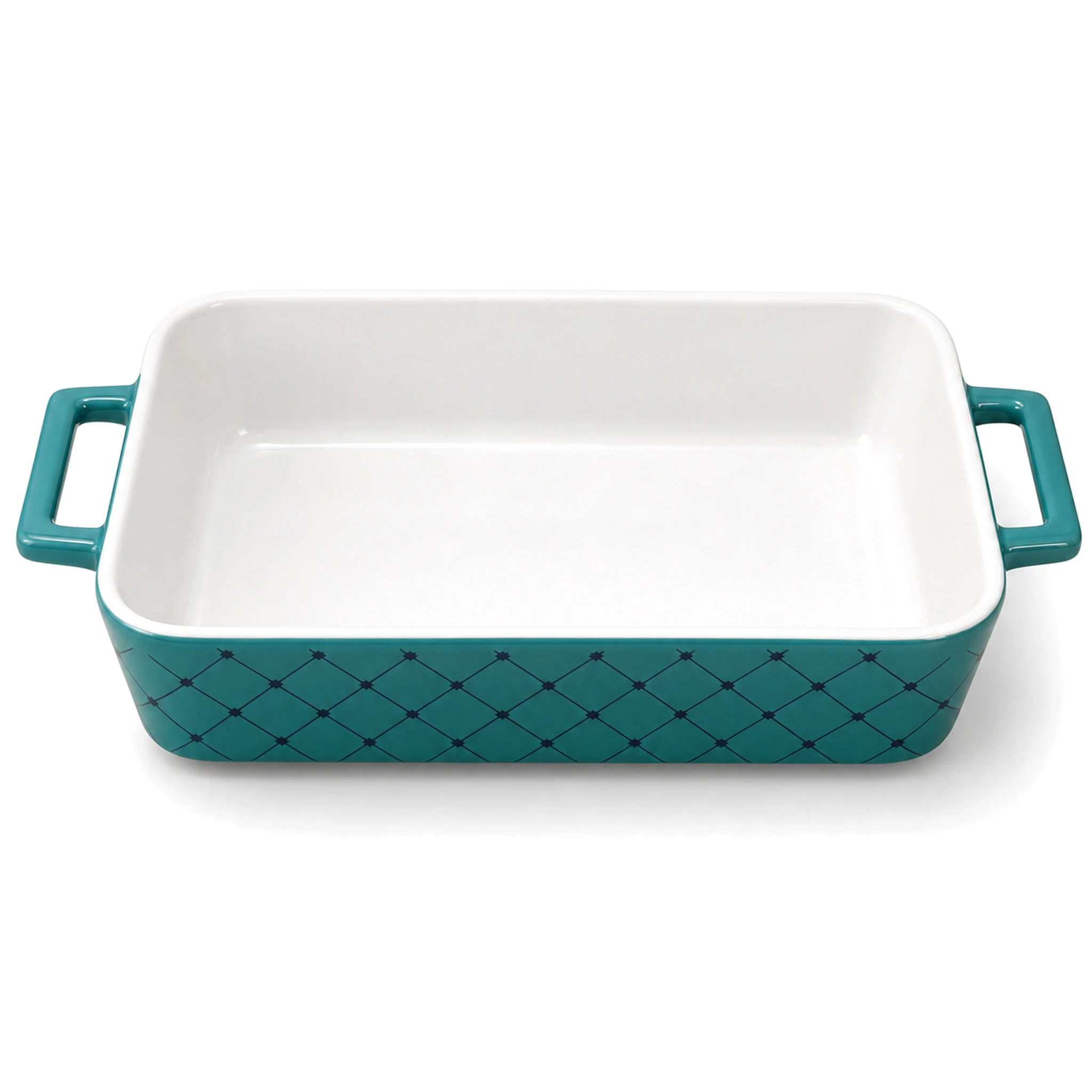 10″ Baking Dish — Green & White · LUM-TW-003015-SAU-01 — catalog product view