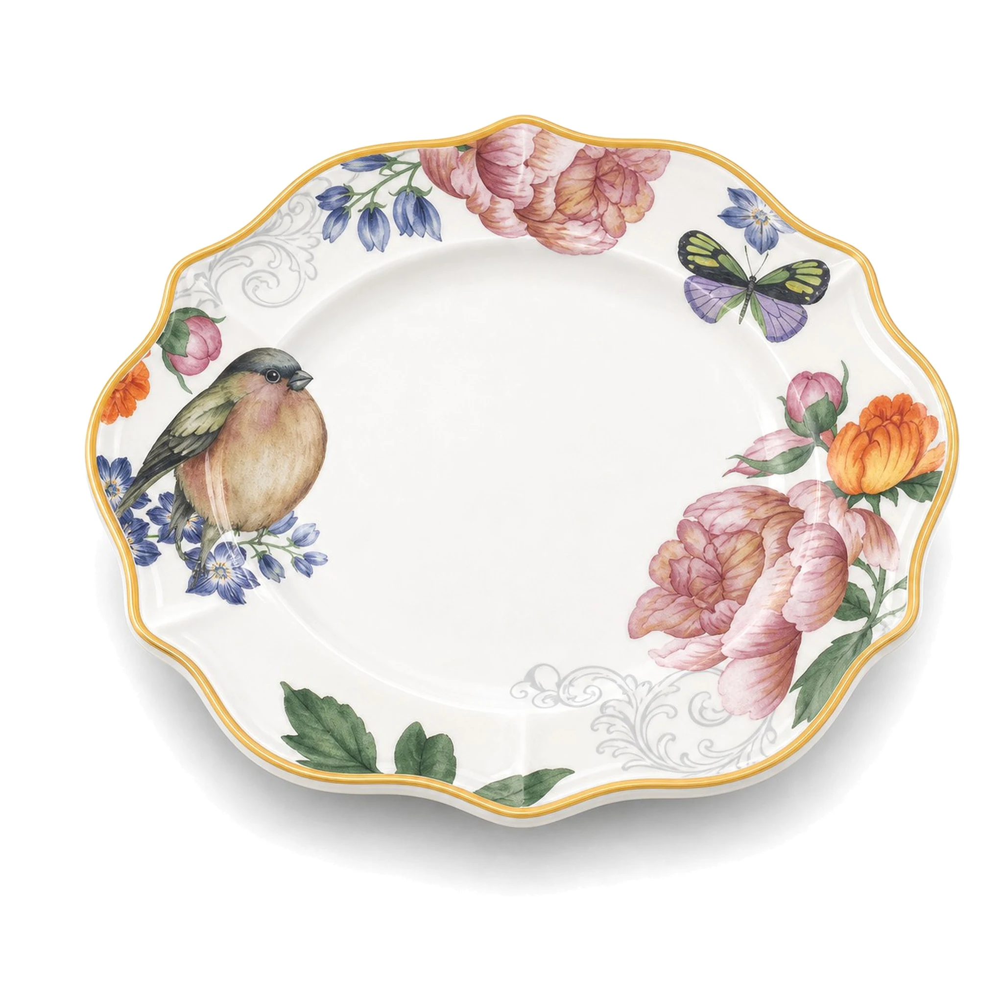 8″ Plate — White & Multicolor · LUM-TW-001633-SAU-01 — catalog product view