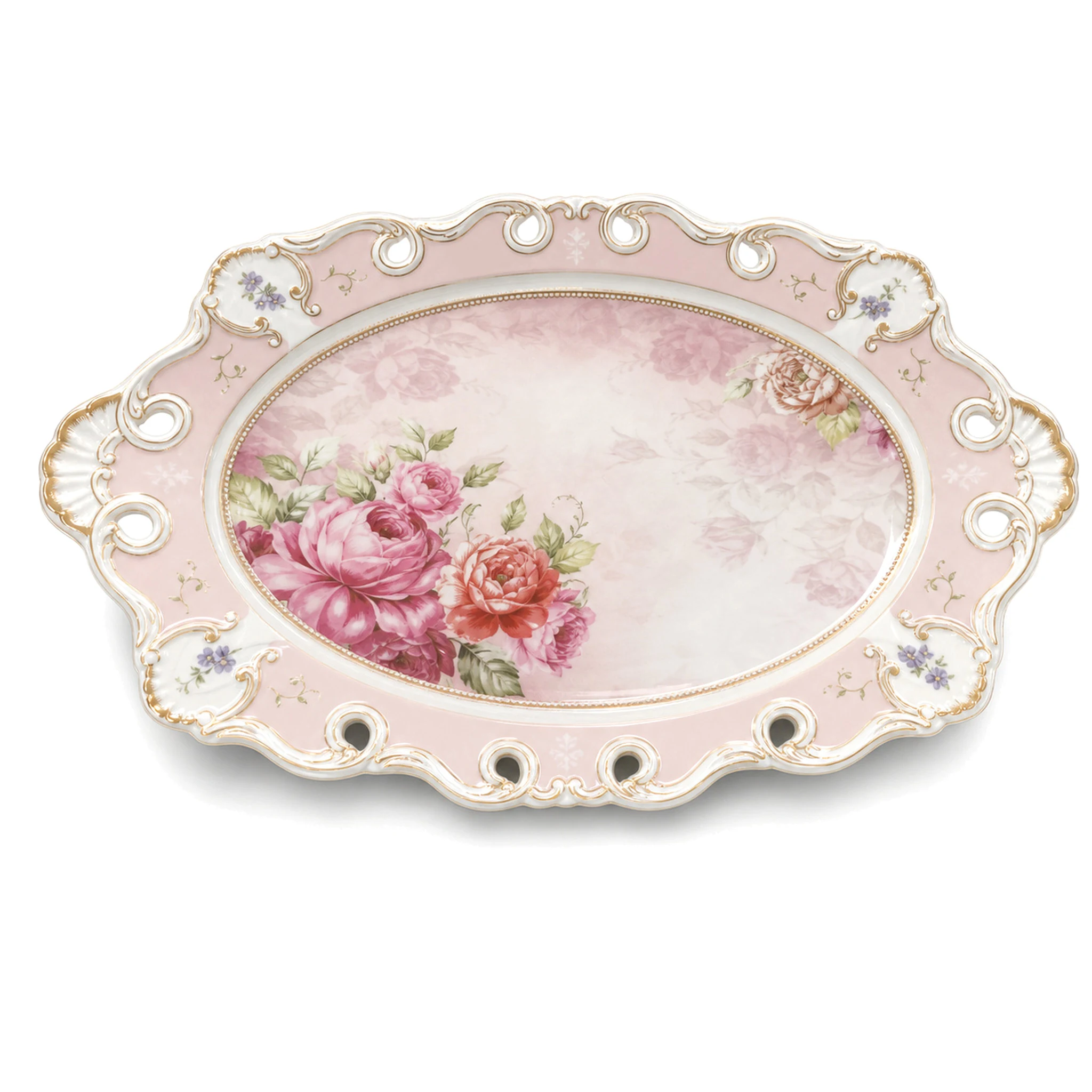 13″ Plate — White & Multicolor · LUM-TW-002652-SAU-01 — catalog product view