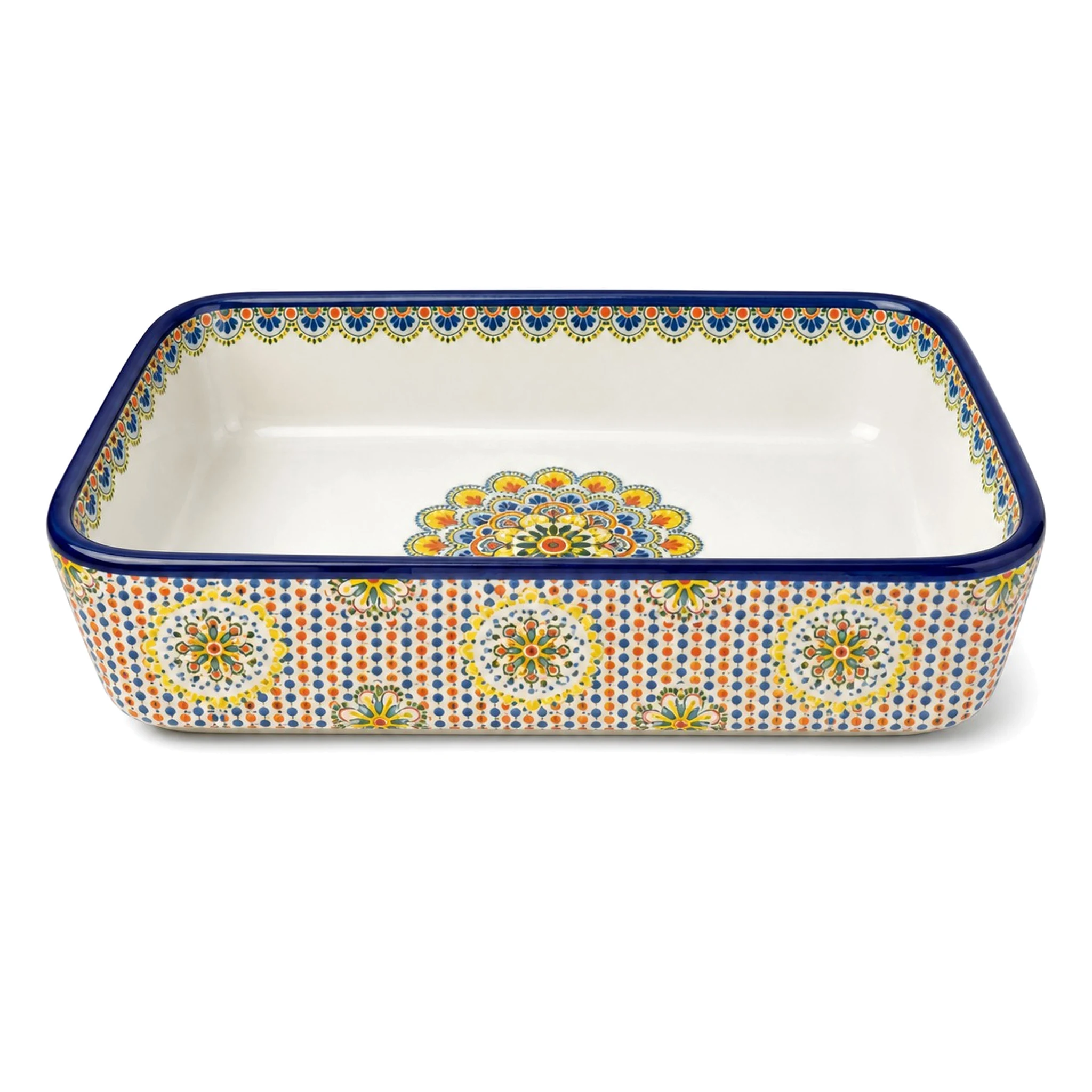 Baking Dish — White & Multicolor · LUM-TW-001704-SAU-01 — catalog product view