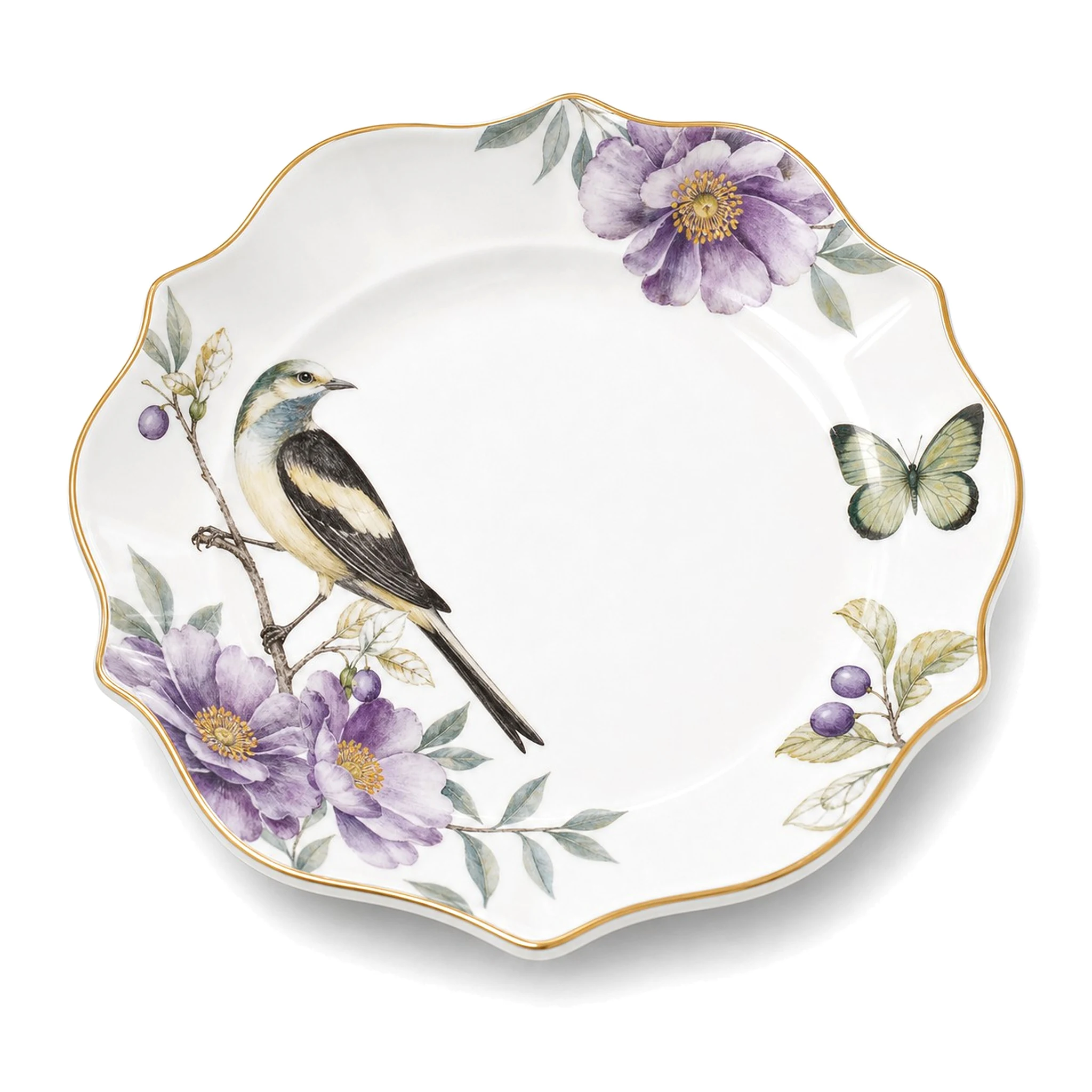 8″ Plate — White & Multicolor · LUM-TW-001634-SAU-01 — catalog product view