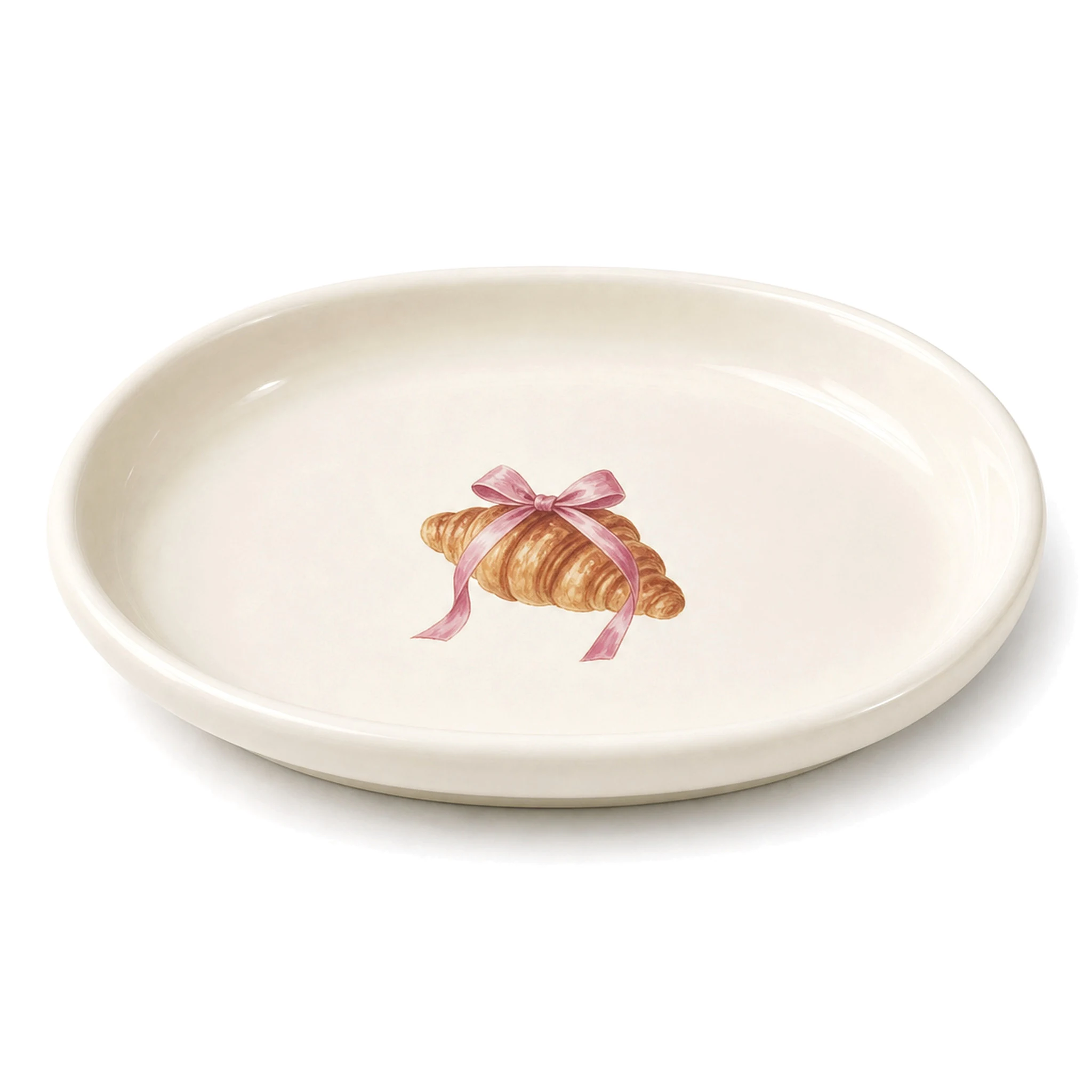 Round Plate — White & Orange · LUM-TW-001928-SAU-01 — catalog product view