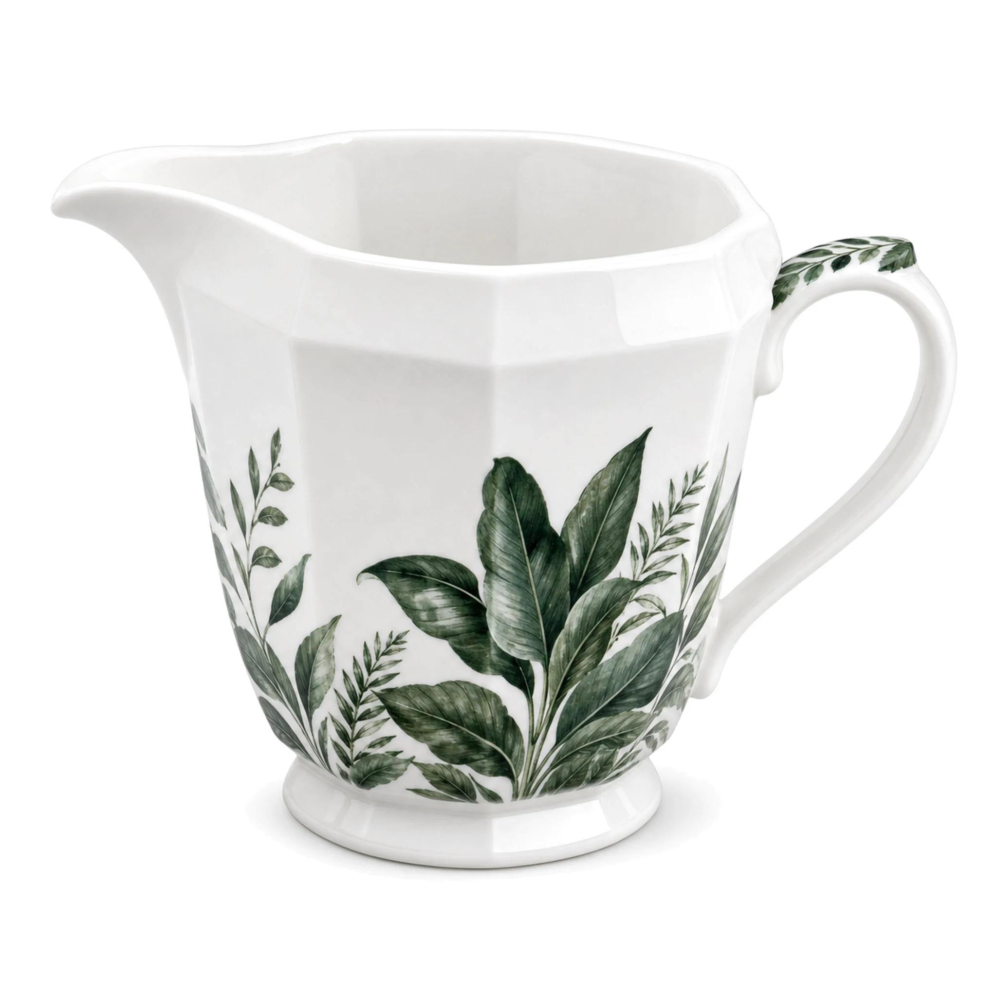 Creamer — White & Green · LUM-TW-004073-POT-01 — catalog product view
