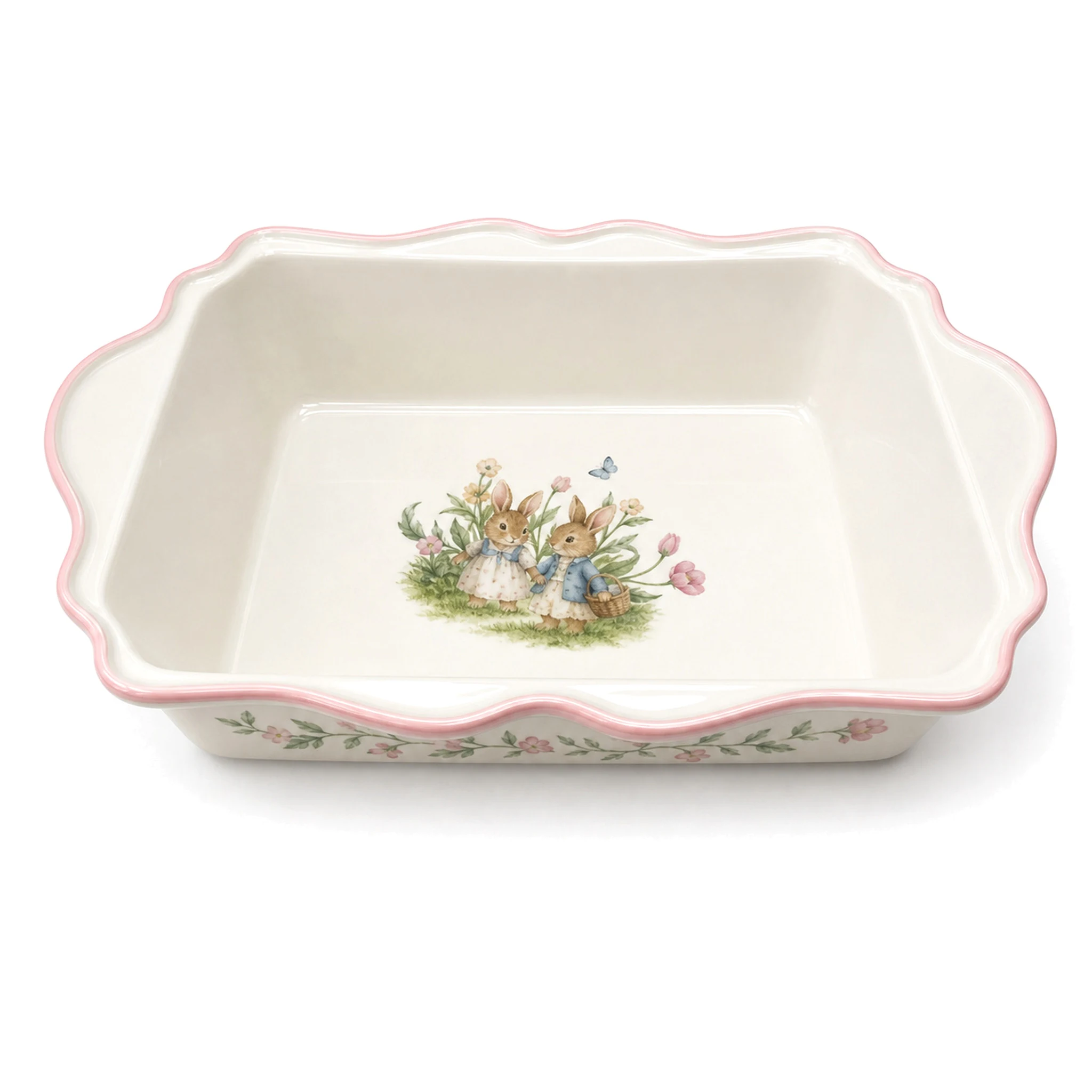 Baking Dish — White & Multicolor · LUM-TW-002685-SAU-01 — catalog product view