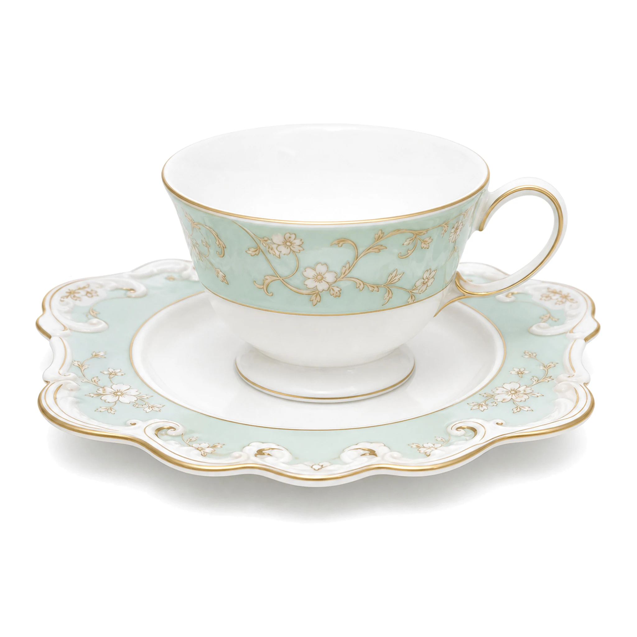 Cup & Saucer — White & Multicolor · LUM-TW-000166-SET-01 — catalog product view