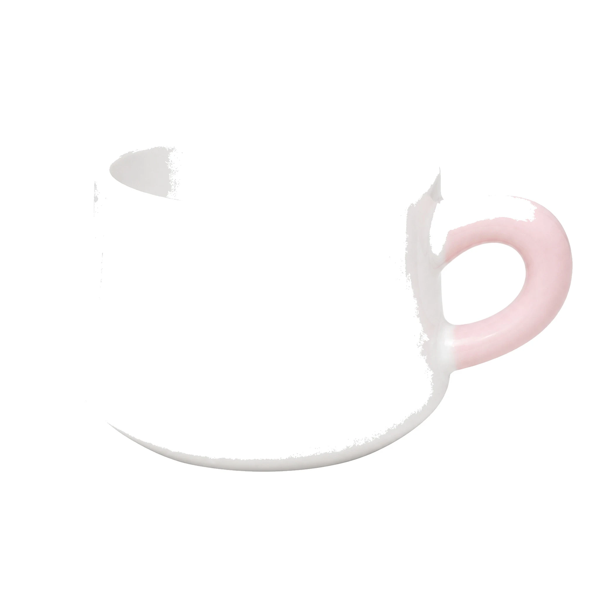 Saucer — White & Pink · LUM-TW-000115-SAU-03 — catalog product view