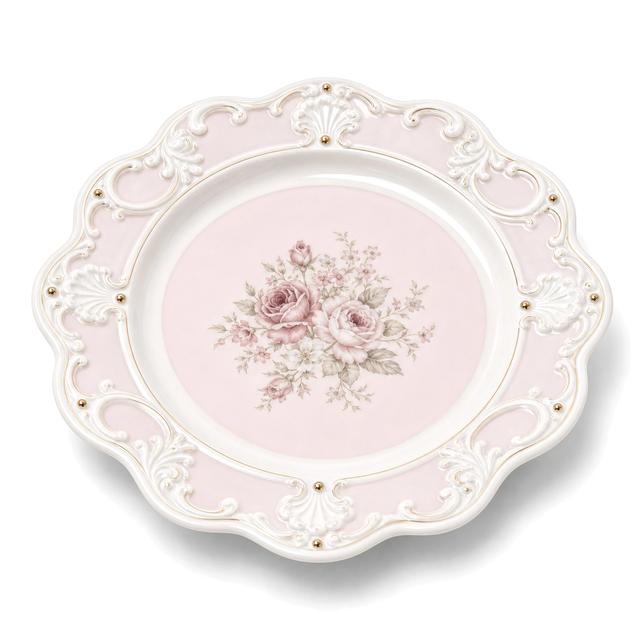 Plate — White & Multicolor · LUM-TW-000601-OTH-01 — catalog product view