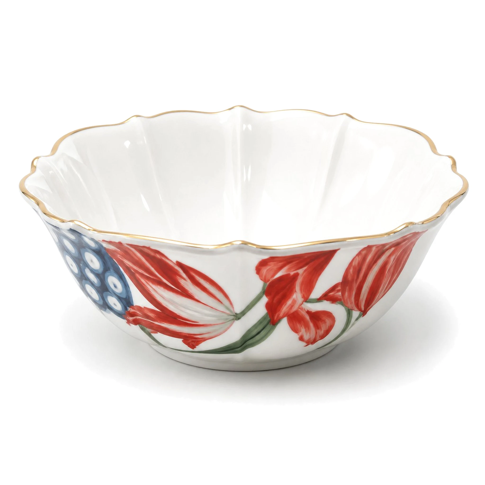 Bowl — White & Red · LUM-TW-003862-BWL-01 — catalog product view