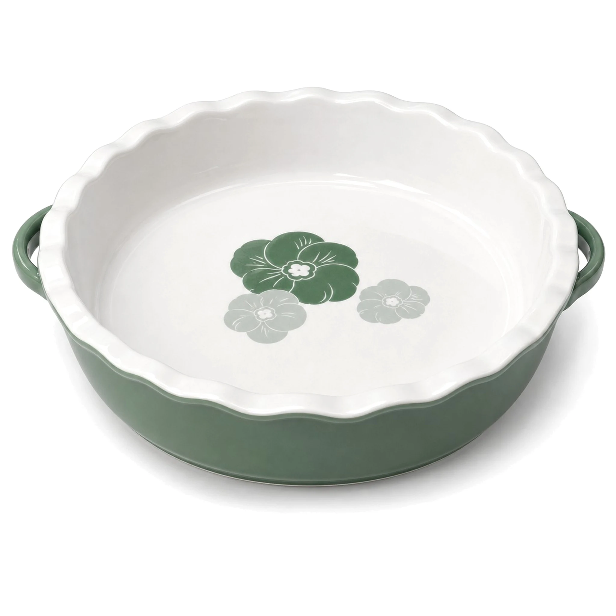 10″ Baking Dish — White & Green · LUM-TW-001723-SAU-03 — catalog product view