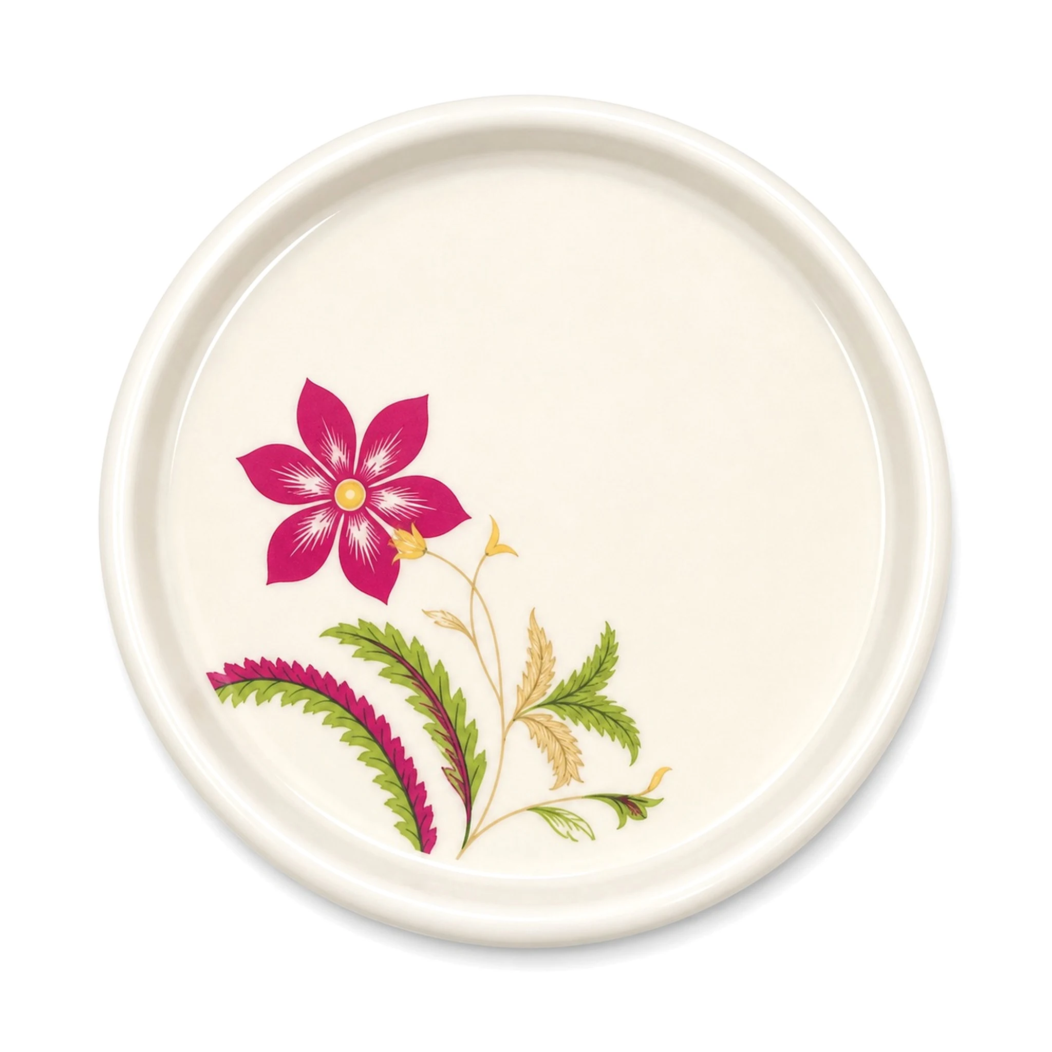 Saucer — White & Multicolor · LUM-TW-004423-SAU-01 — catalog product view