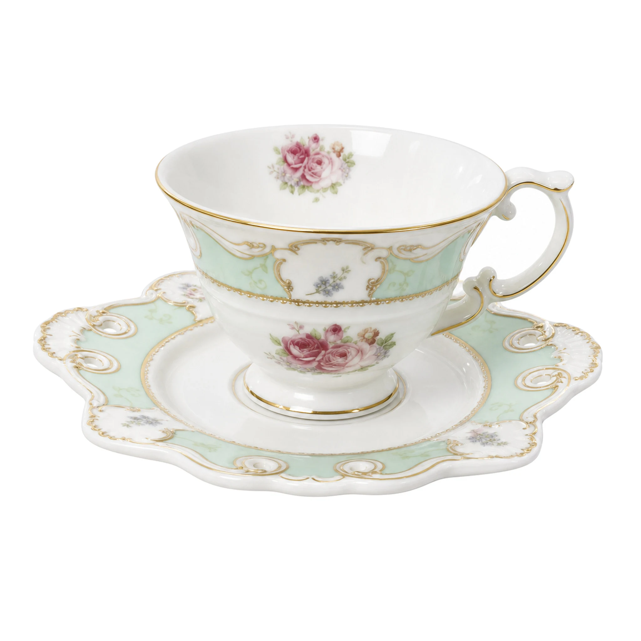 Cup & Saucer — White & Multicolor · LUM-TW-000094-SET-01 — catalog product view