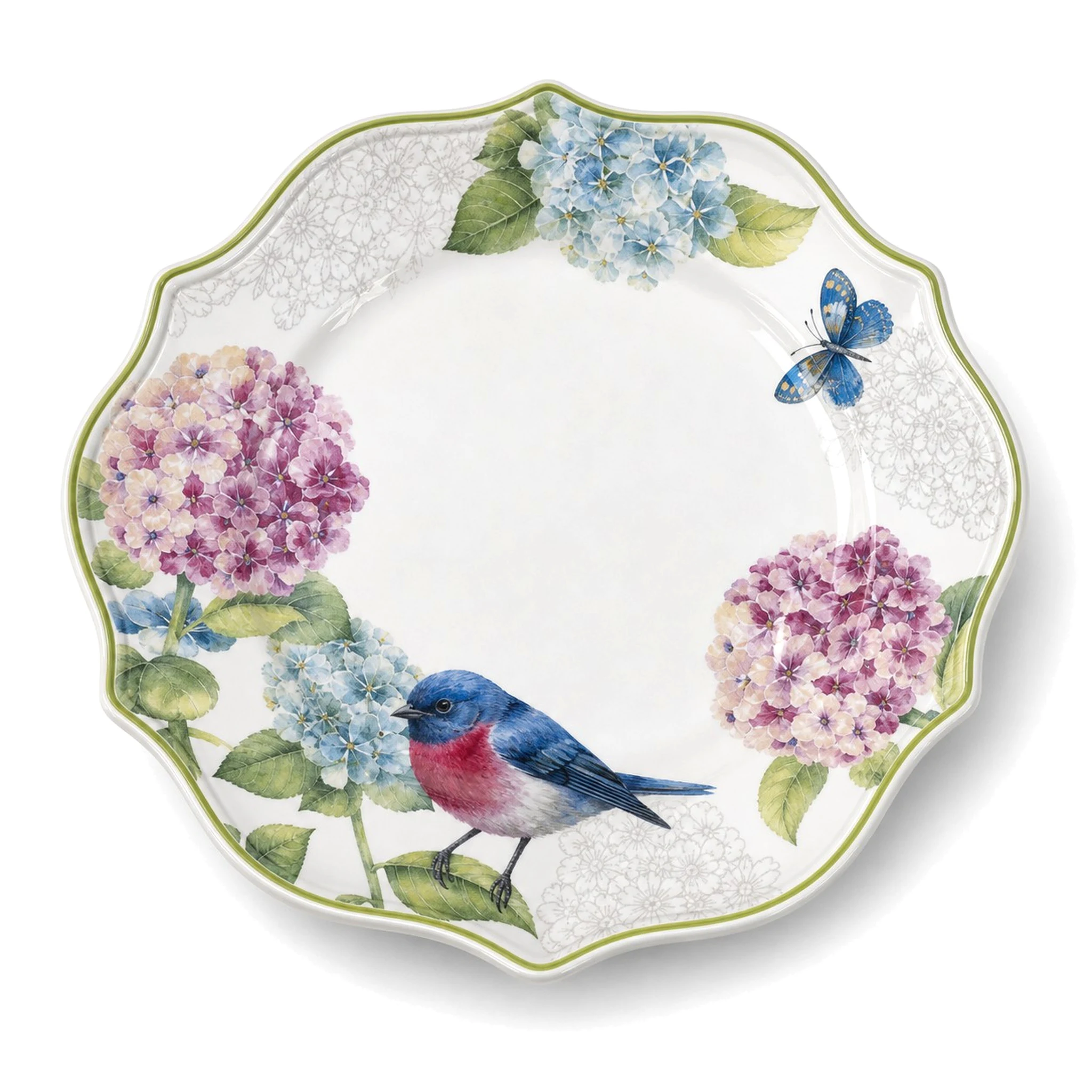 8″ Plate — White & Multicolor · LUM-TW-001636-SAU-01 — catalog product view