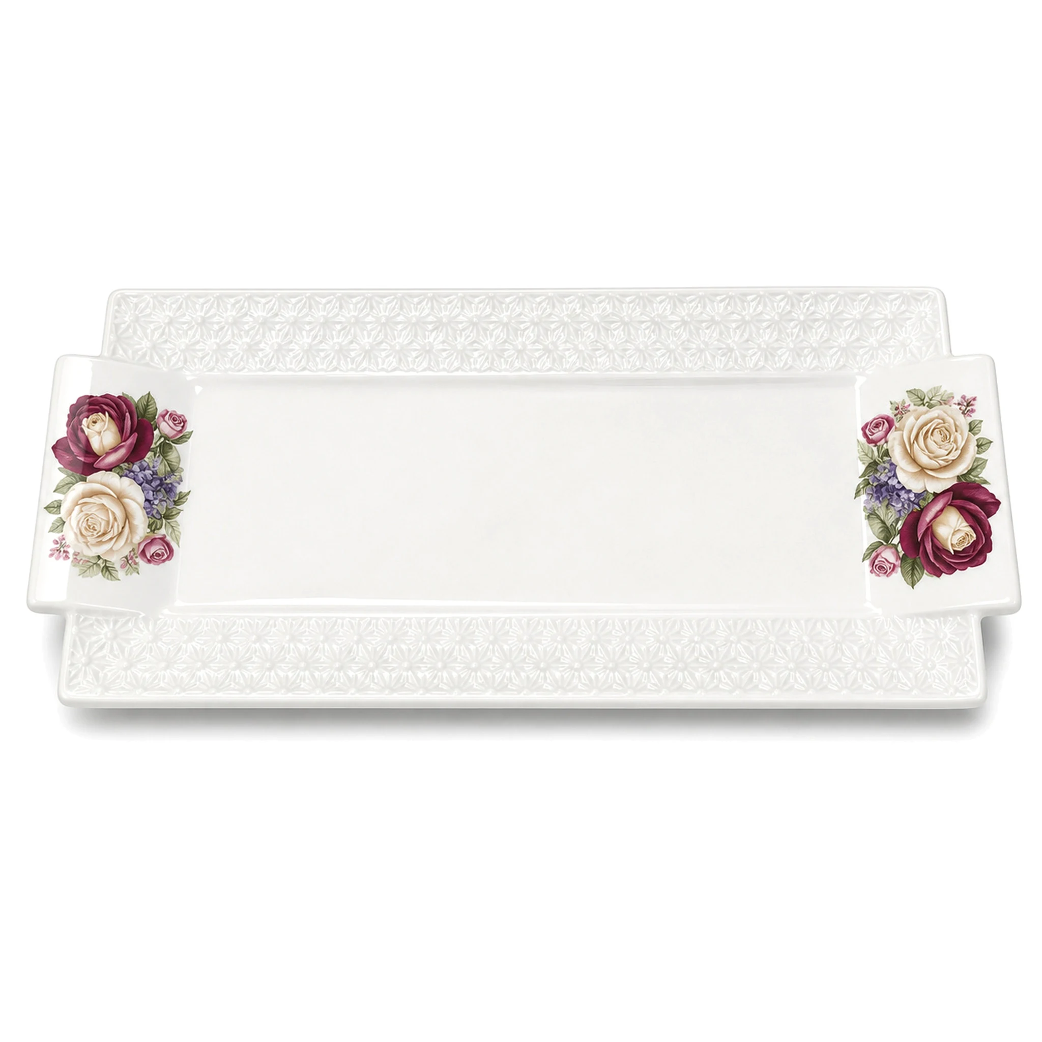 Square Plate — White & Red · LUM-TW-002733-SAU-01 — catalog product view
