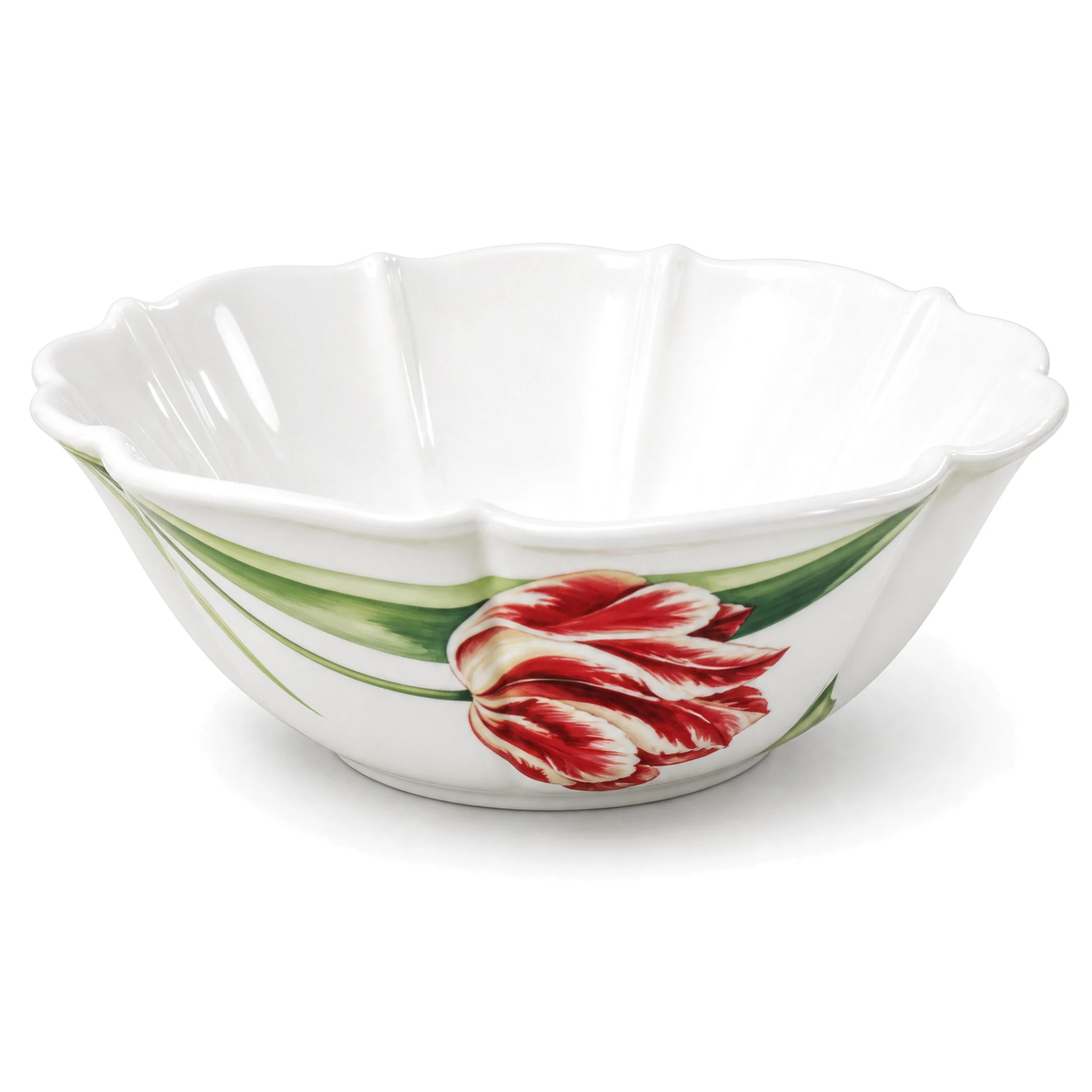 9″ Bowl — White & Red · LUM-TW-003783-BWL-01 — catalog product view