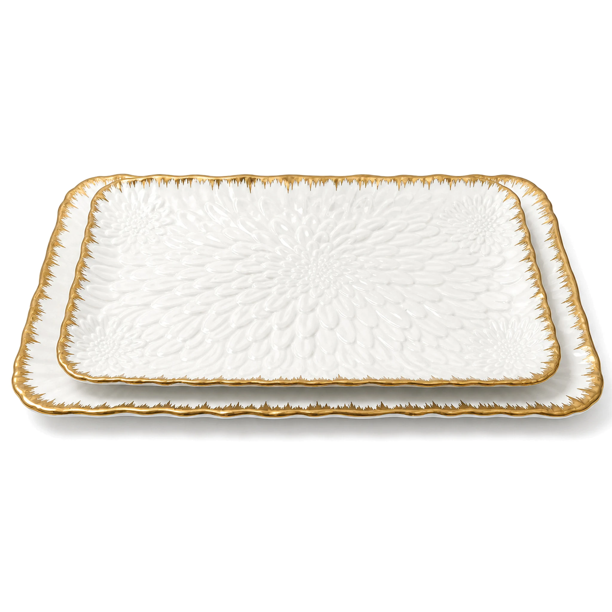 Square Plate — White & Orange · LUM-TW-002961-SAU-01 — catalog product view