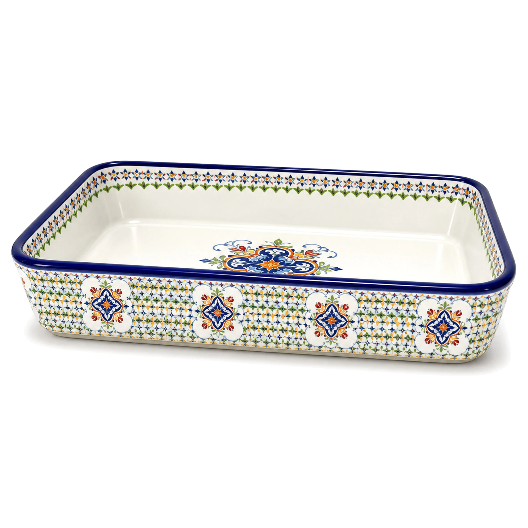 Baking Dish — White & Multicolor · LUM-TW-002358-SAU-01 — catalog product view