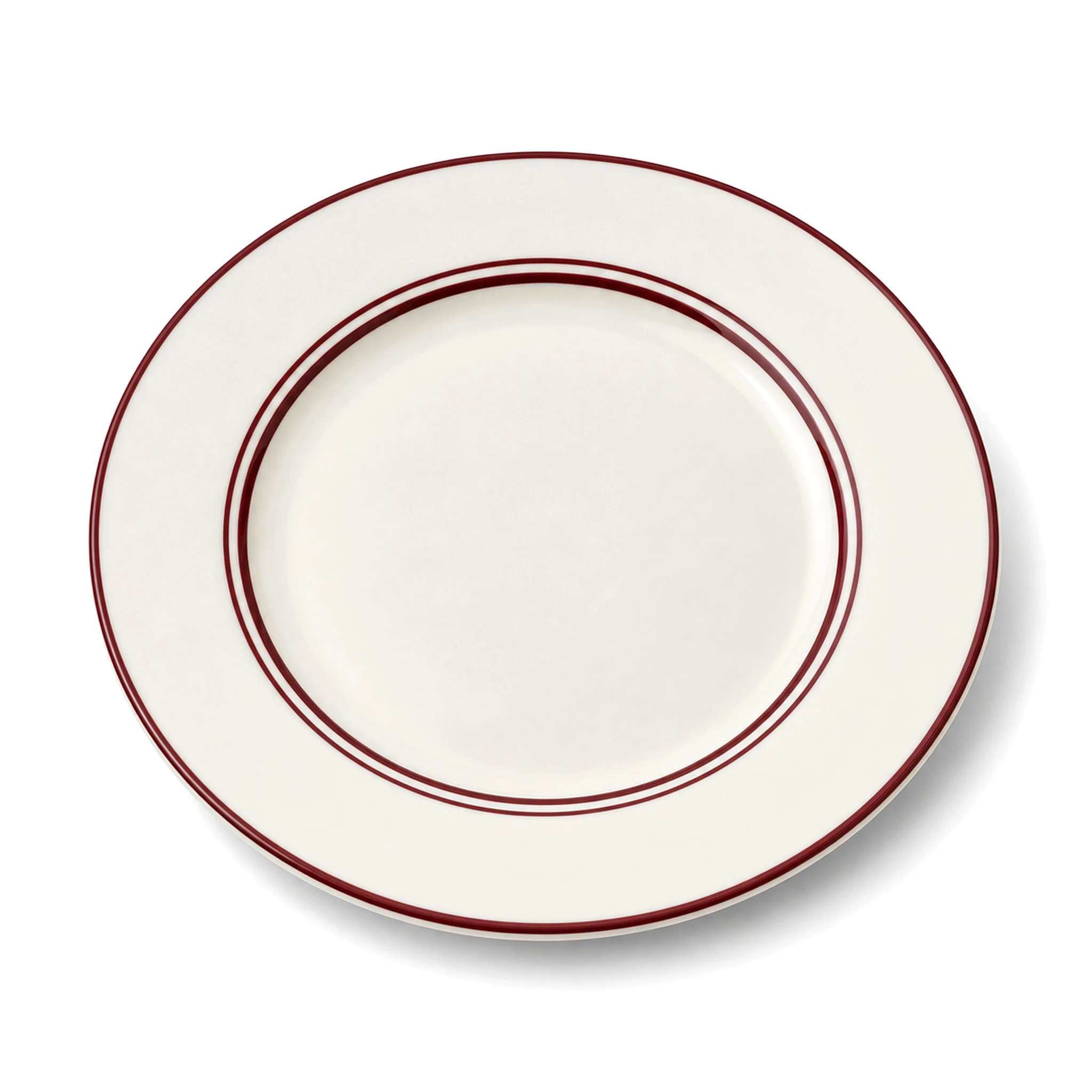 8″ Flat Plate — White & Red · LUM-TW-001533-SAU-01 — catalog product view