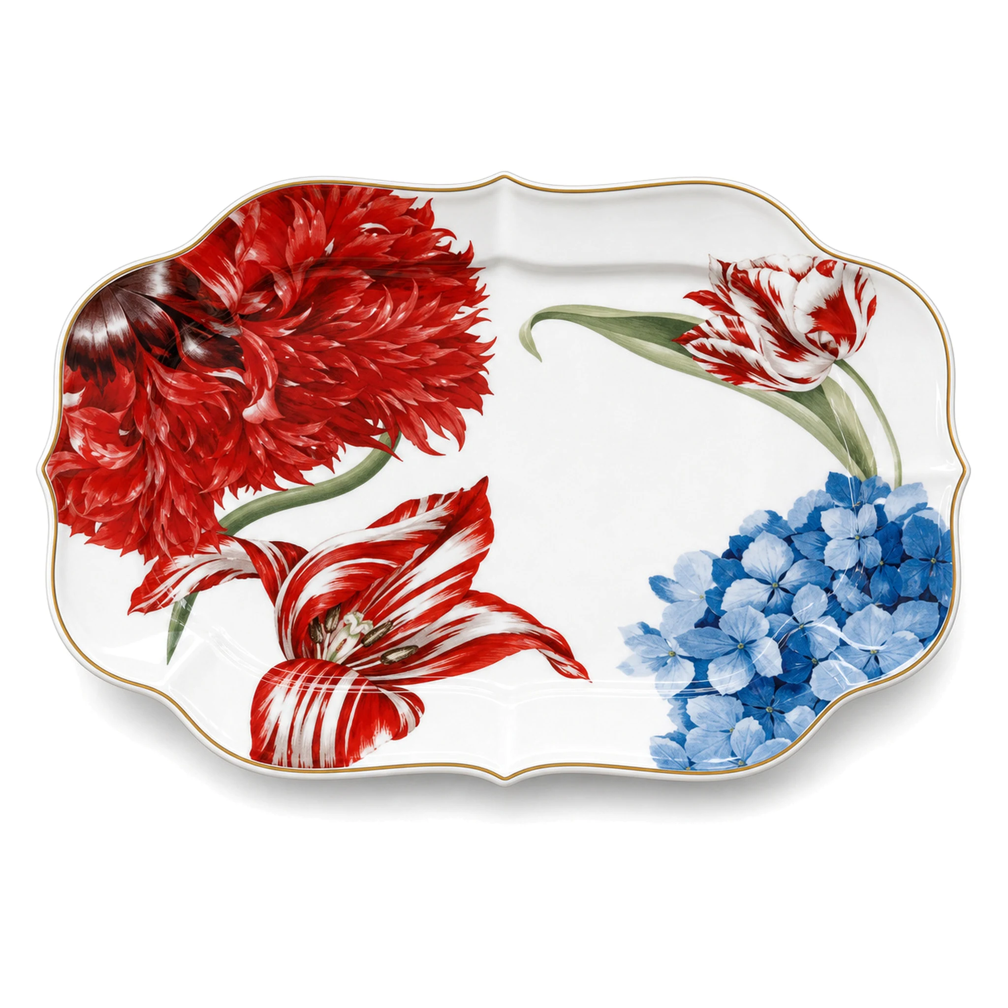 10″ Plate — White & Red · LUM-TW-002626-SAU-01 — catalog product view