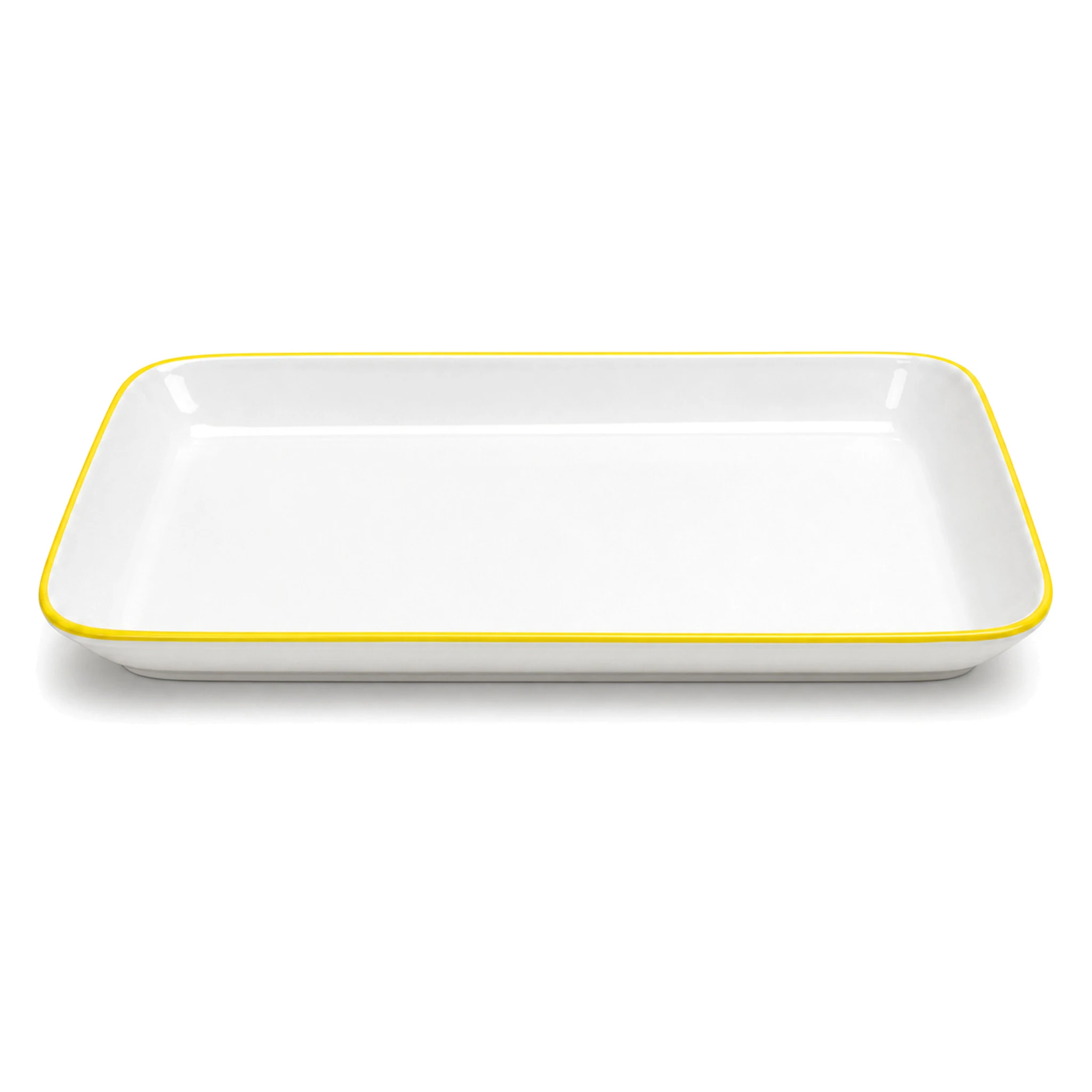Square Plate — White & Yellow · LUM-TW-002728-SAU-01 — catalog product view