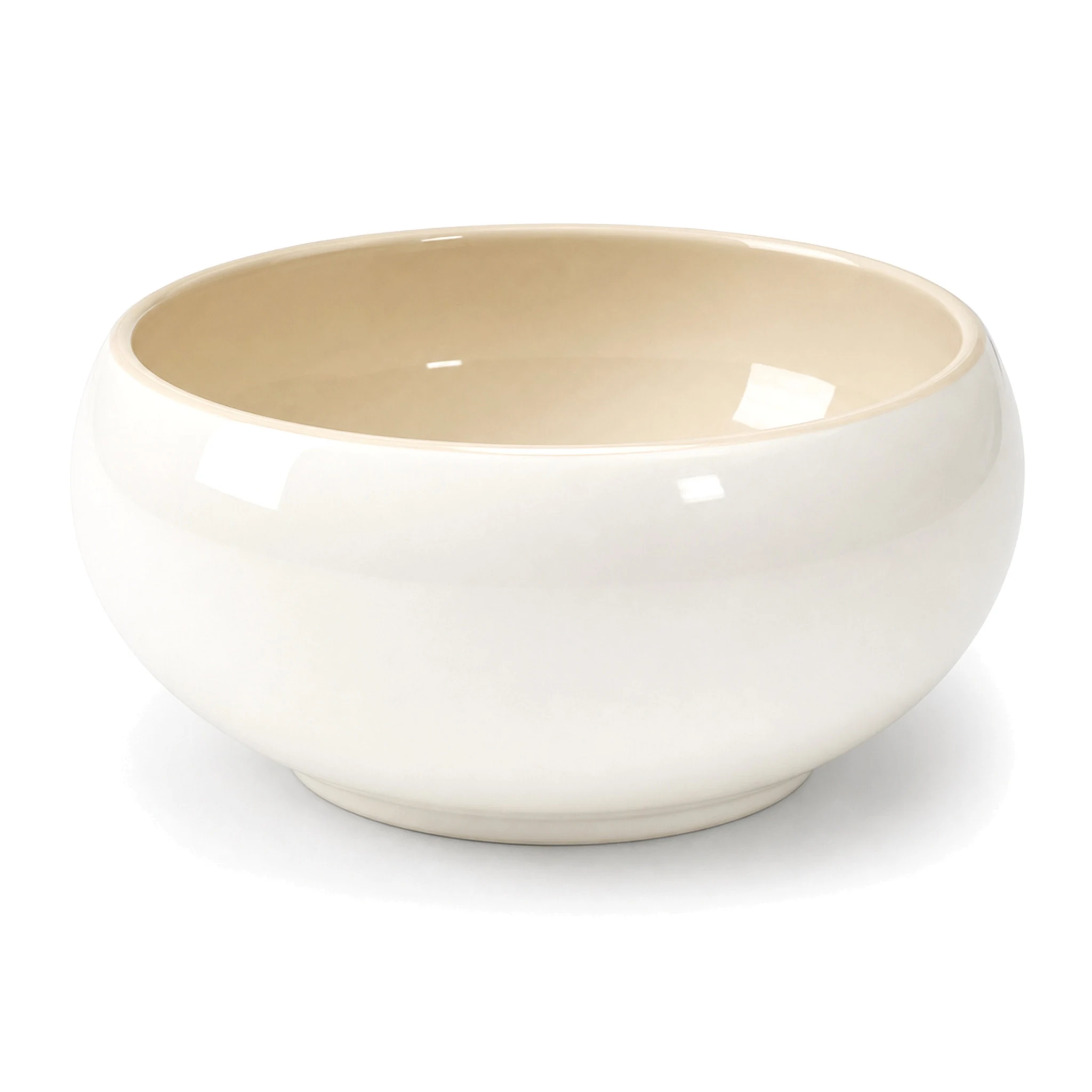 9″ Bowl — White & Orange · LUM-TW-003684-BWL-01 — catalog product view