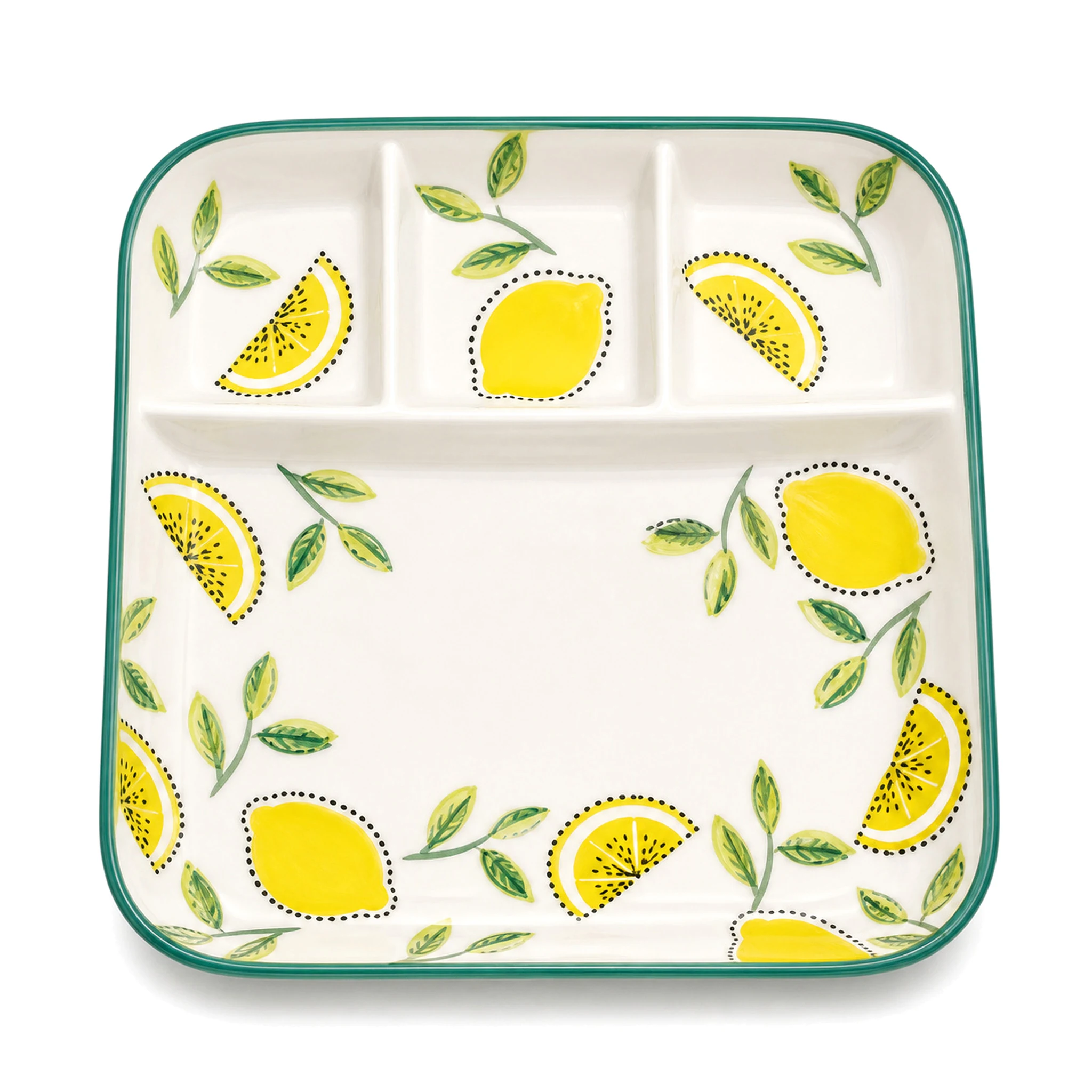 Plate — White & Yellow · LUM-TW-003166-SAU-01 — catalog product view