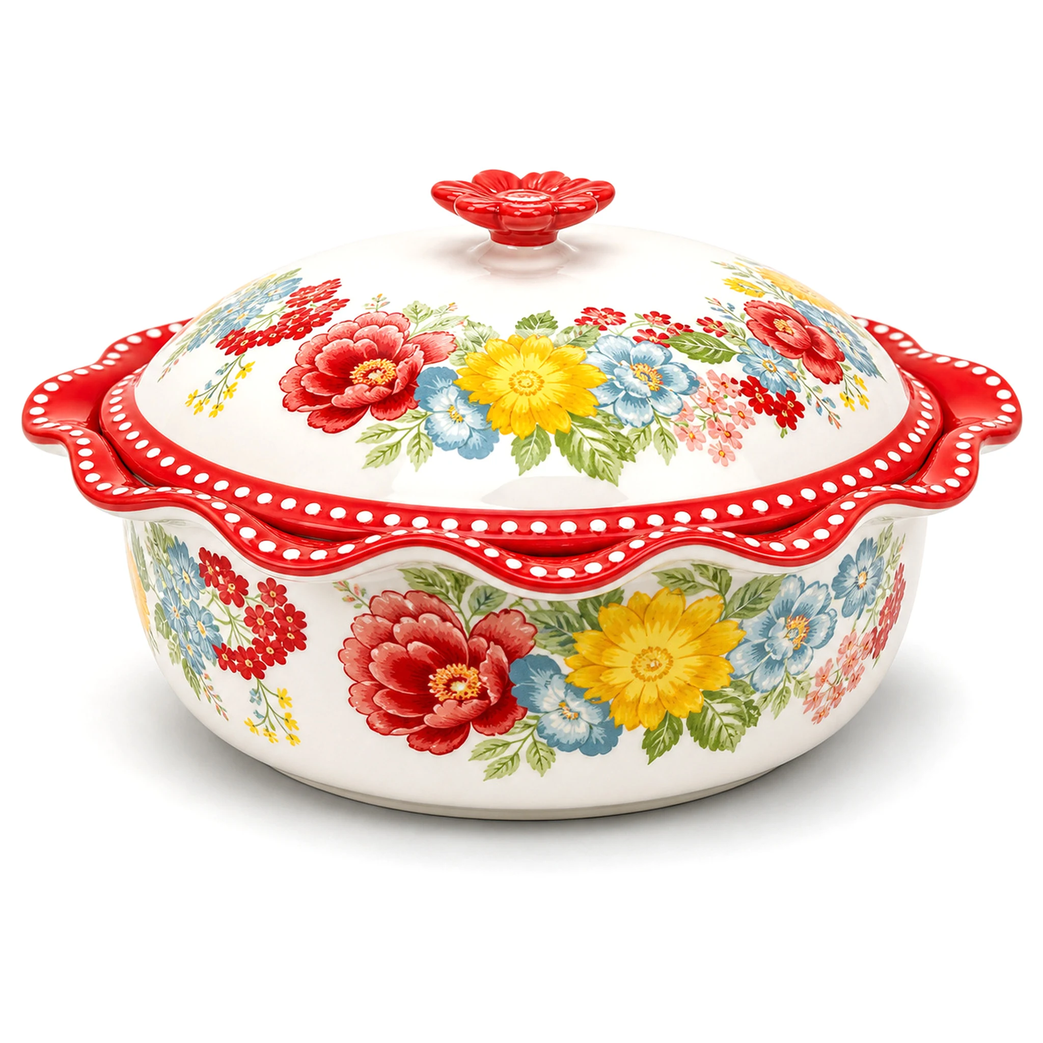 11″ Tureen — White & Multicolor · LUM-TW-000406-SET-01 — catalog product view