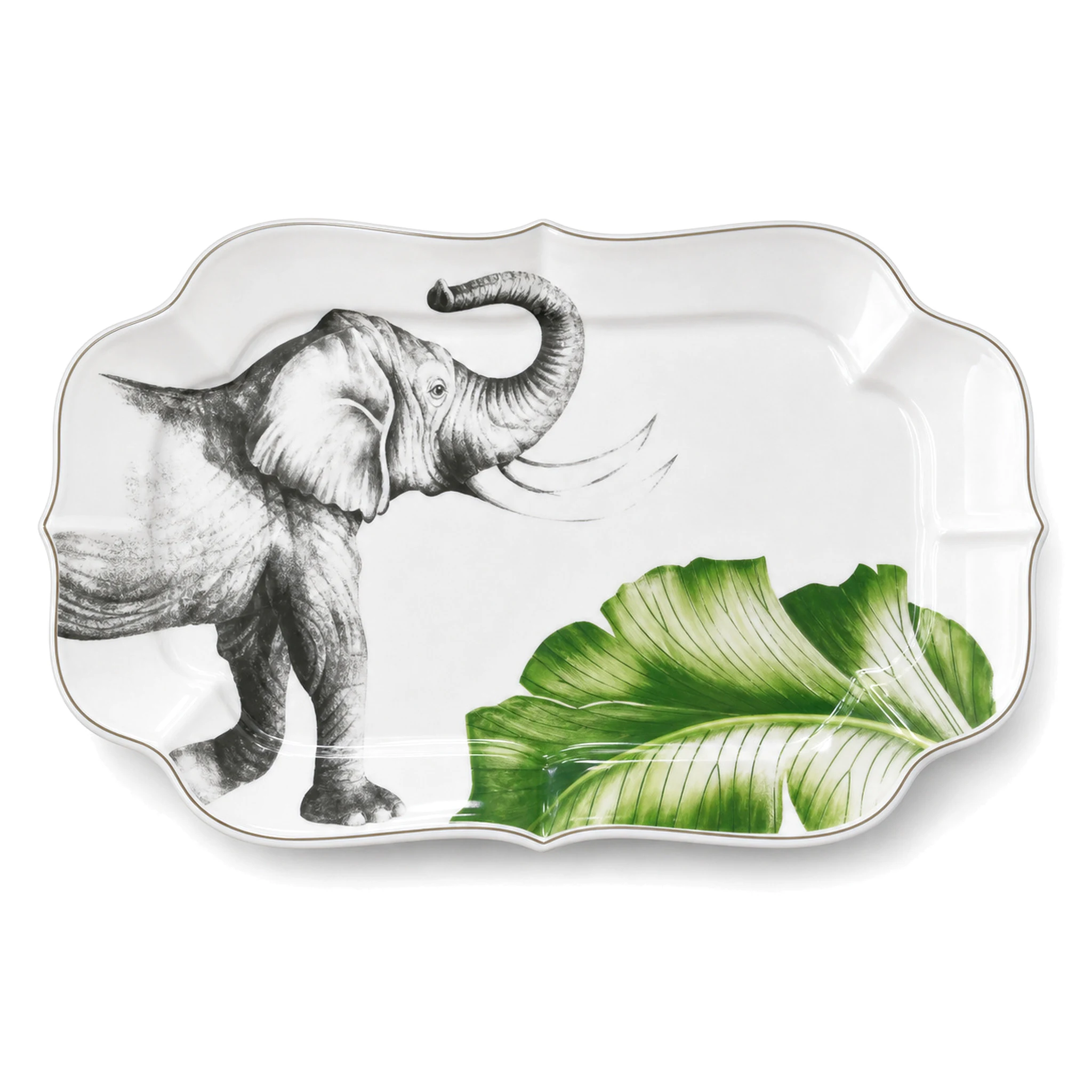 10″ Plate — White & Green · LUM-TW-002625-SAU-01 — catalog product view
