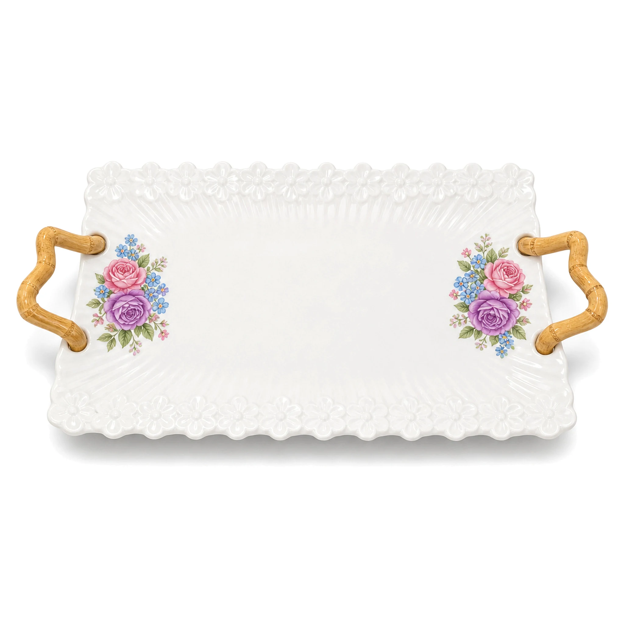 Square Plate — White & Orange · LUM-TW-002737-SAU-01 — catalog product view