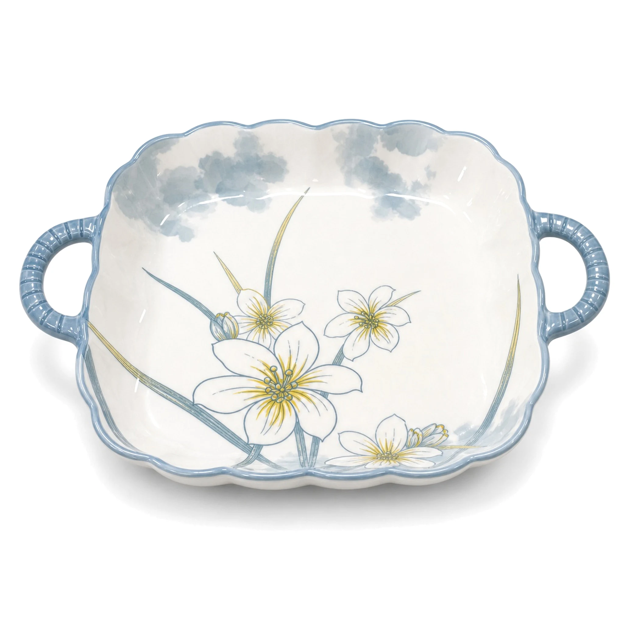 10″ Baking Dish — White & Multicolor · LUM-TW-002874-SAU-01 — catalog product view